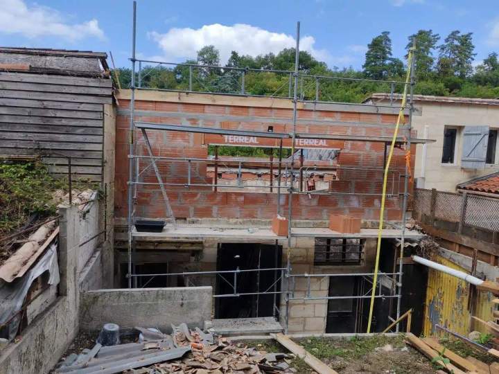 Maçonnerie maison ancienne Arcachon